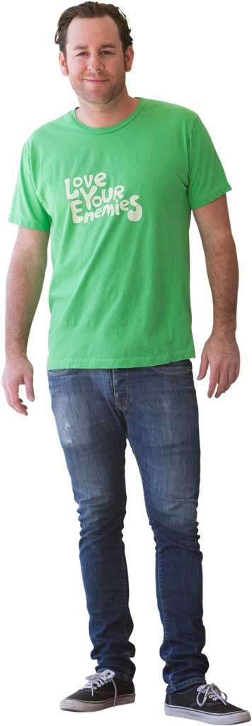 Love Your Enemies Men's Short Sleeve T-Shirt in Grass Green